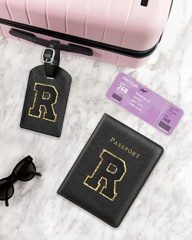 Slohif Passport Holder Initial Lugguage Tag Set – product photo 5 of 6