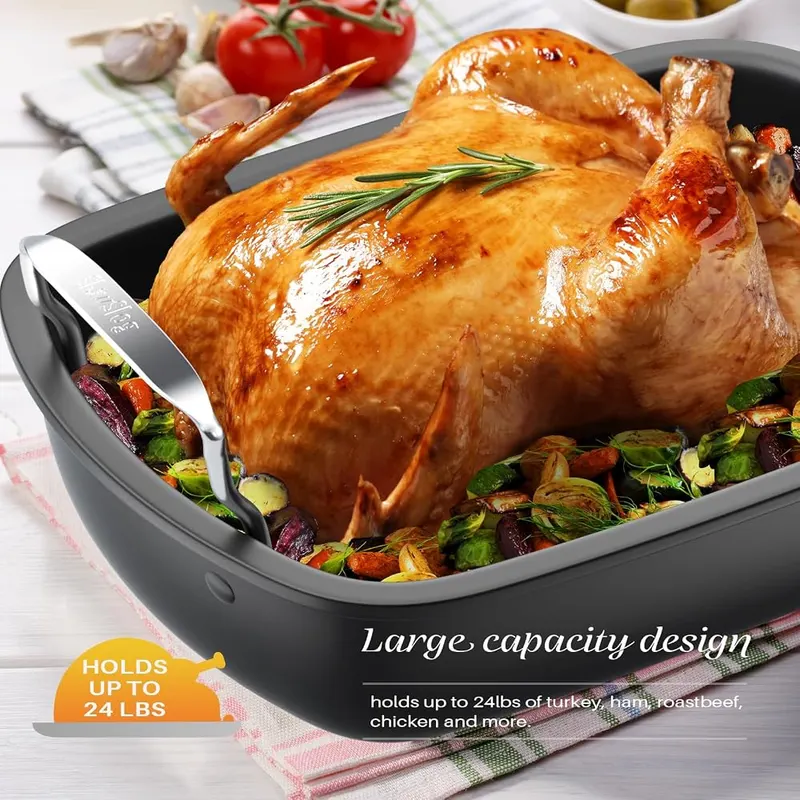 Slow Slog Nonstick Turkey Roasting Pan – Excellent Materials
