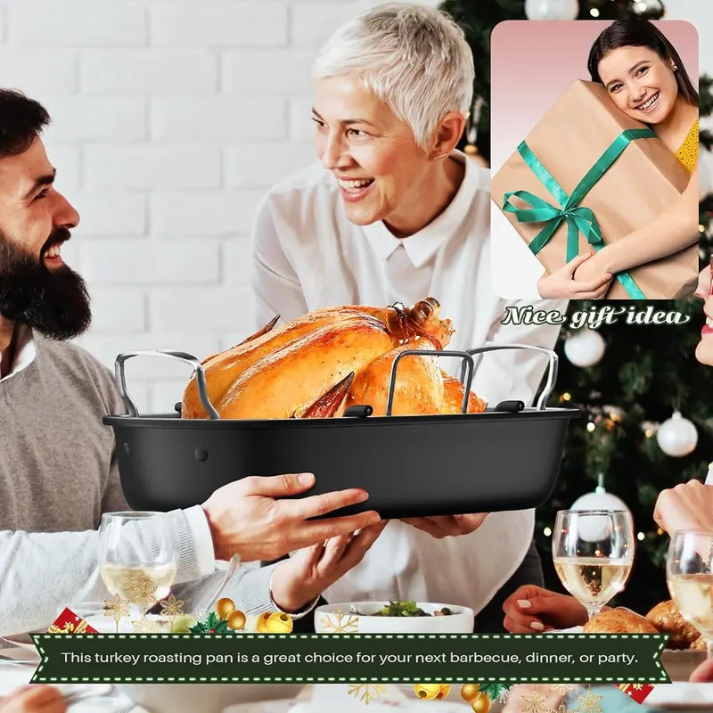 Slow Slog Nonstick Turkey Roasting Pan – product photo 7 of 9