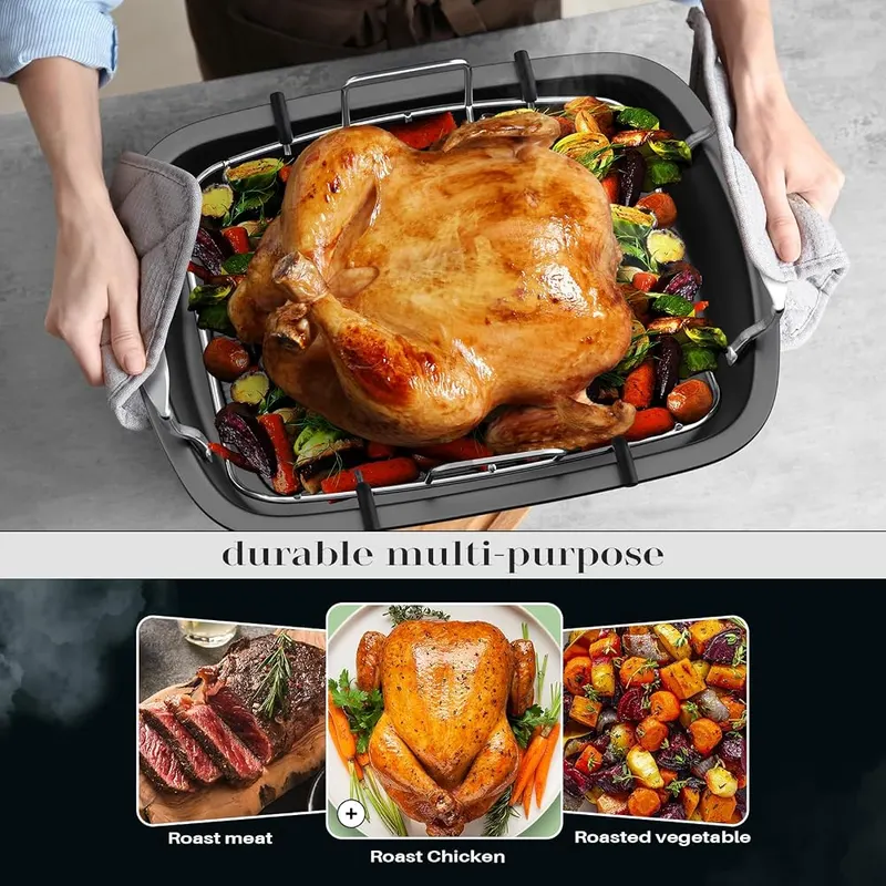 Slow Slog Nonstick Turkey Roasting Pan – product photo 8 of 9