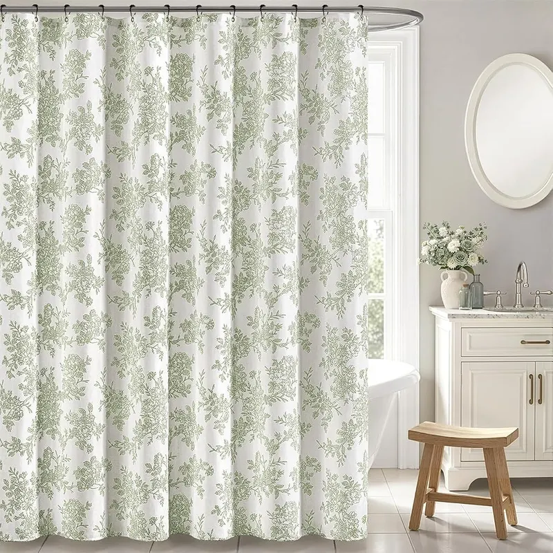 Slozzi Spring Extra Long Sage Green Floral in Green