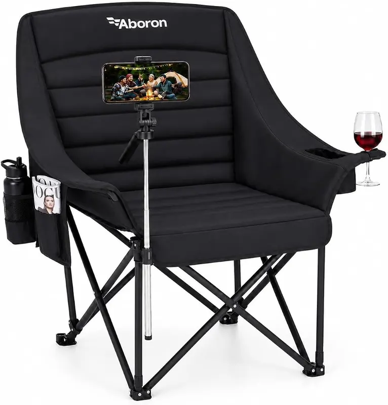 Slsy Camping Chairs in Soft Black