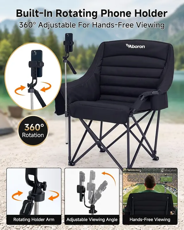 Slsy Camping Chairs – Supports up to six hundred pounds
