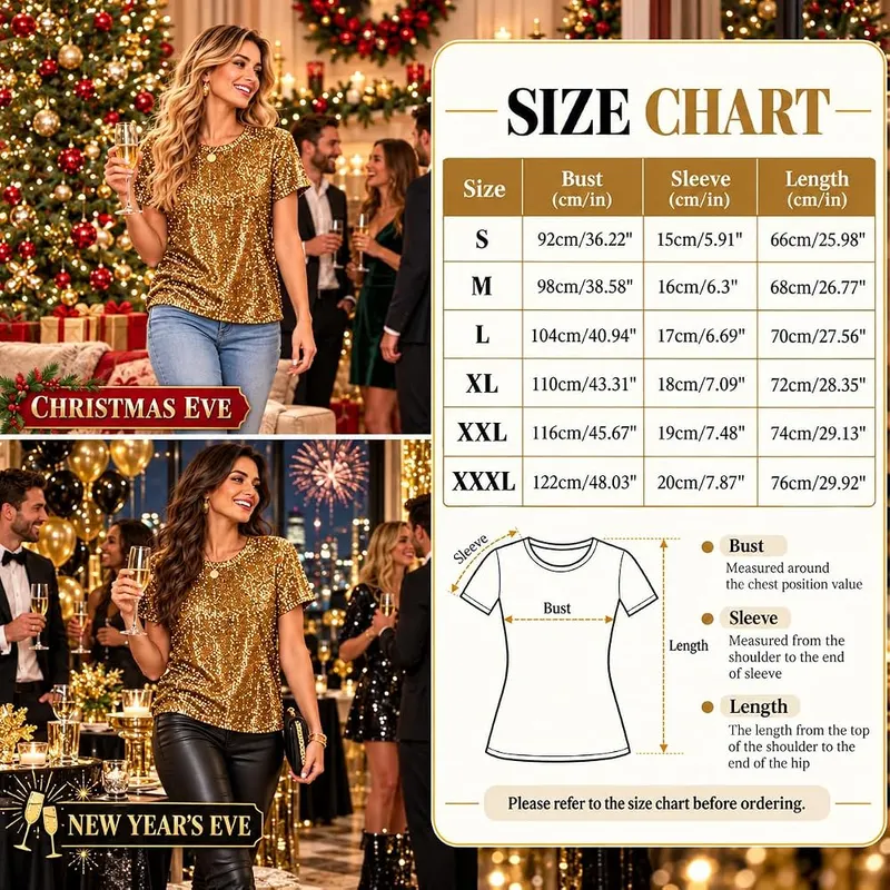 SMIDOW Sparkly Tops Gold Medium – product photo 4 of 6