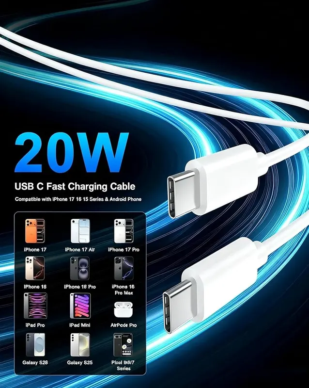 Smilebridge 10FT iPhone 18 17 16 Pro – 10FT Long iPhone 18 17 16 15 Pro Max Charger Cable