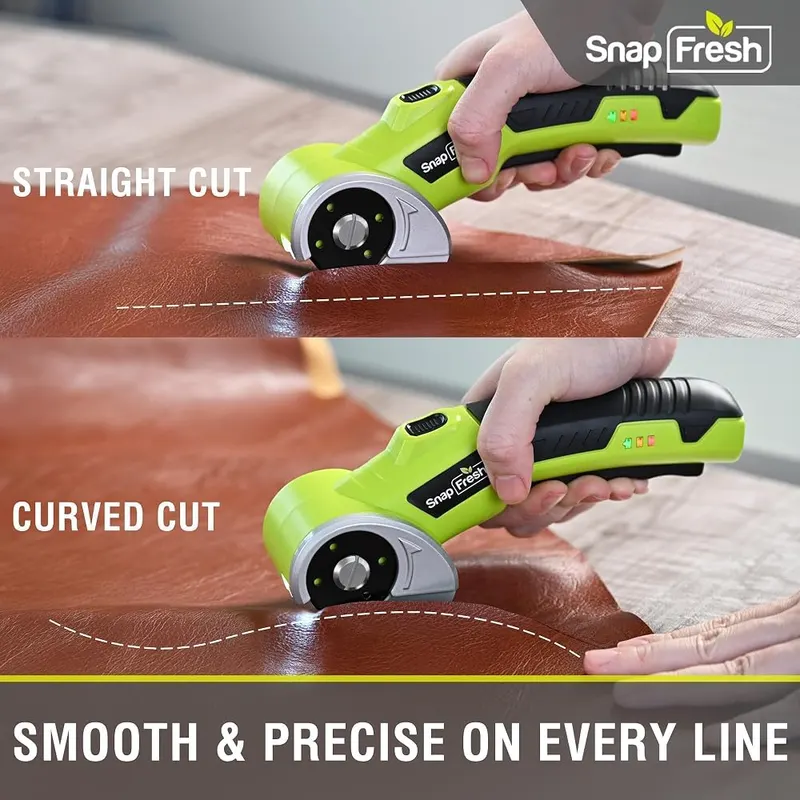 SnapFresh 4V Cordless Electric Scissors-Rechargeable Rotary Box – LED work light