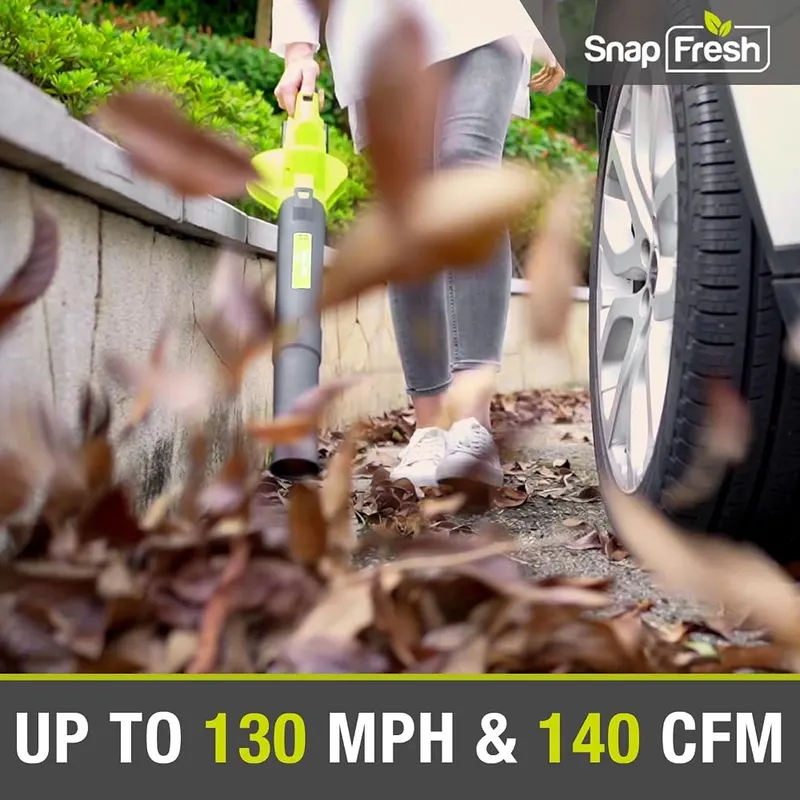 SnapFresh Leaf Blower Cordless – Lightweight one-handed design