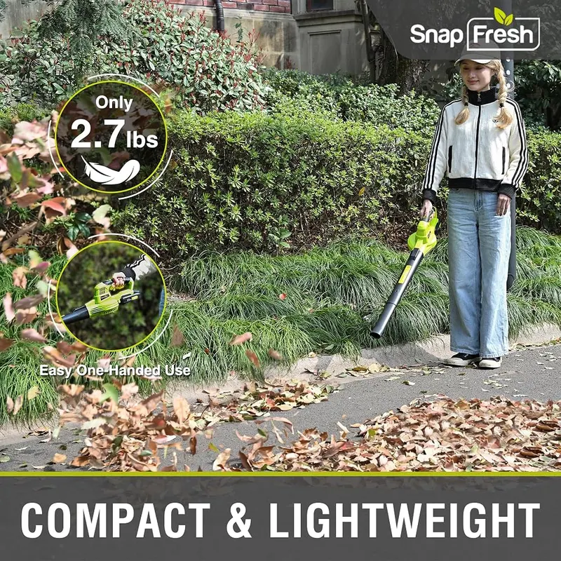 SnapFresh Leaf Blower Cordless – Detachable tube for targeting