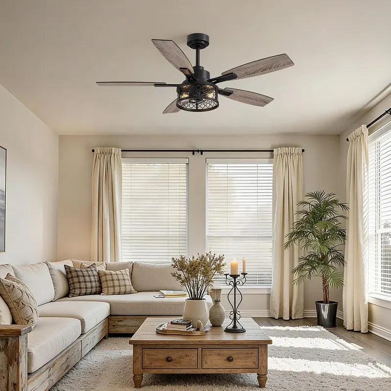 SNZ 52 Inch Farmhouse Ceiling Fans – product photo 7 of 9