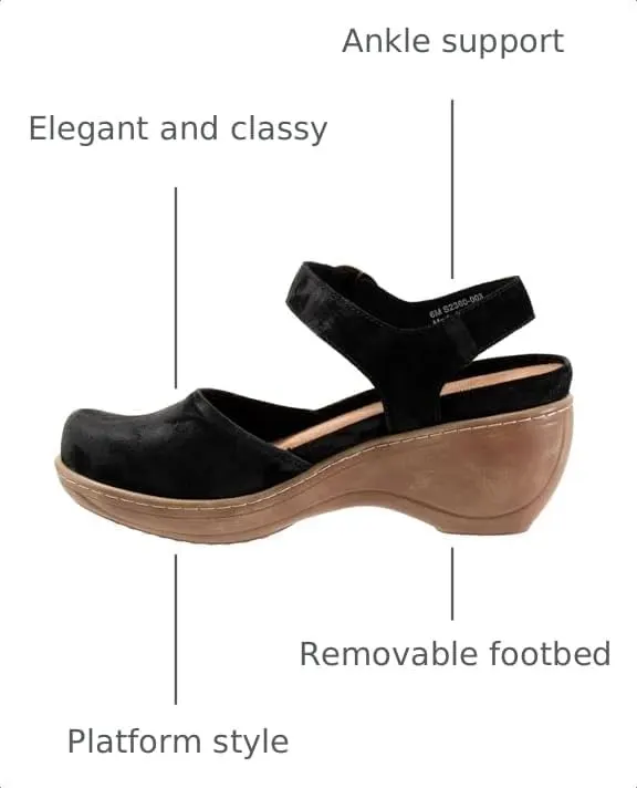 SoftWalk Womens Mabelle Black Suede 10.5 Narrow – Cushioned Footbed