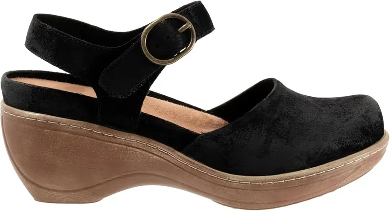 SoftWalk Womens Mabelle Black Suede 10.5 Narrow – product photo 7 of 8