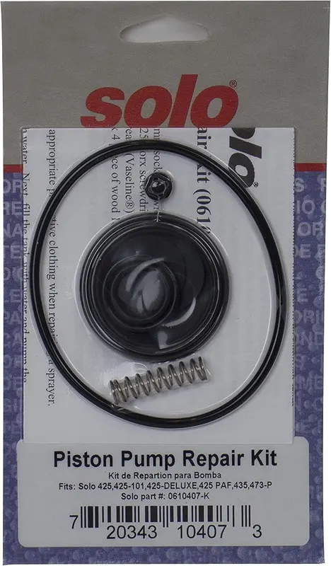 Solo 0610407-K Piston Sprayer Pump Repair Kit – Designed specifically for Solo piston sprayers, ensuring perfect