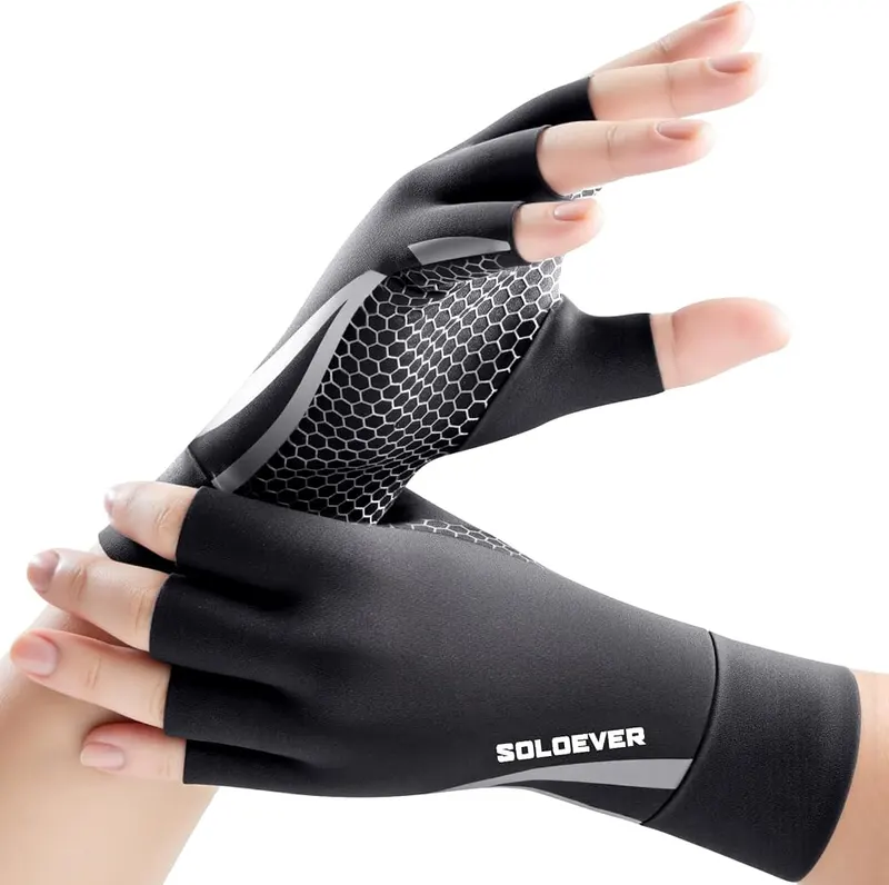 SOLOEVER Copper Compression Gloves in Black-high Copper