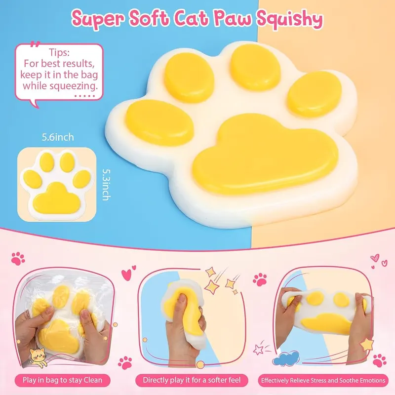 Spearlcable Big Taba Squishy Cat Paw – Large & Adorable Cat Paw Design