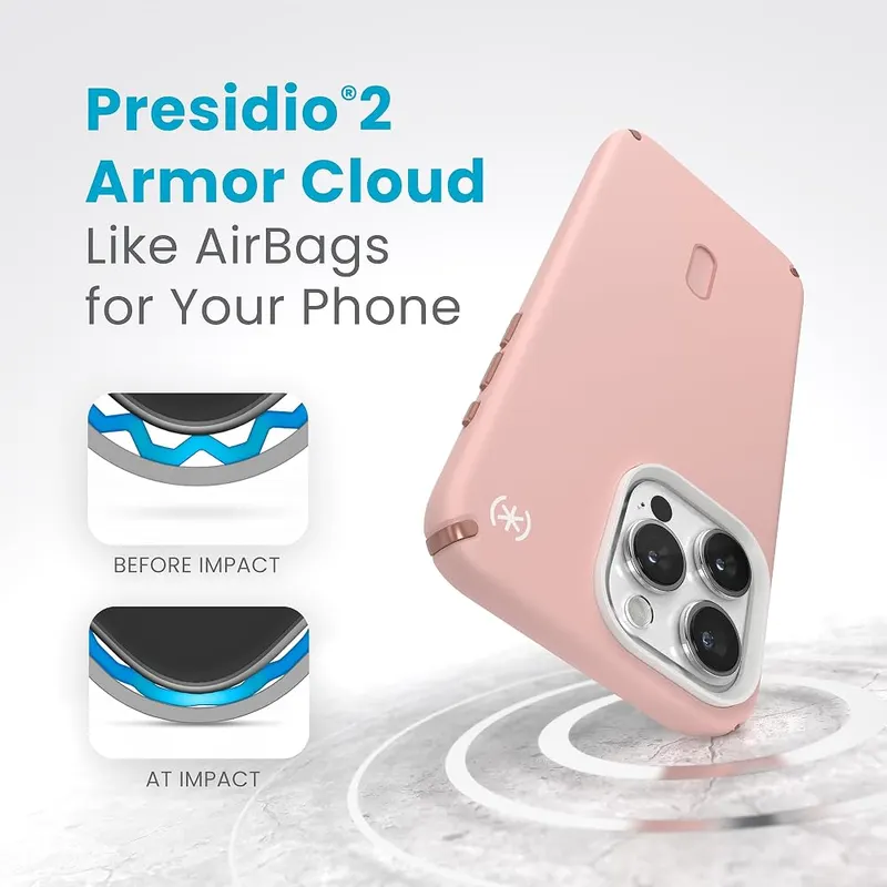 Speck iPhone 15 Pro Max Case Presidio2 Pro – Soft Touch Feel