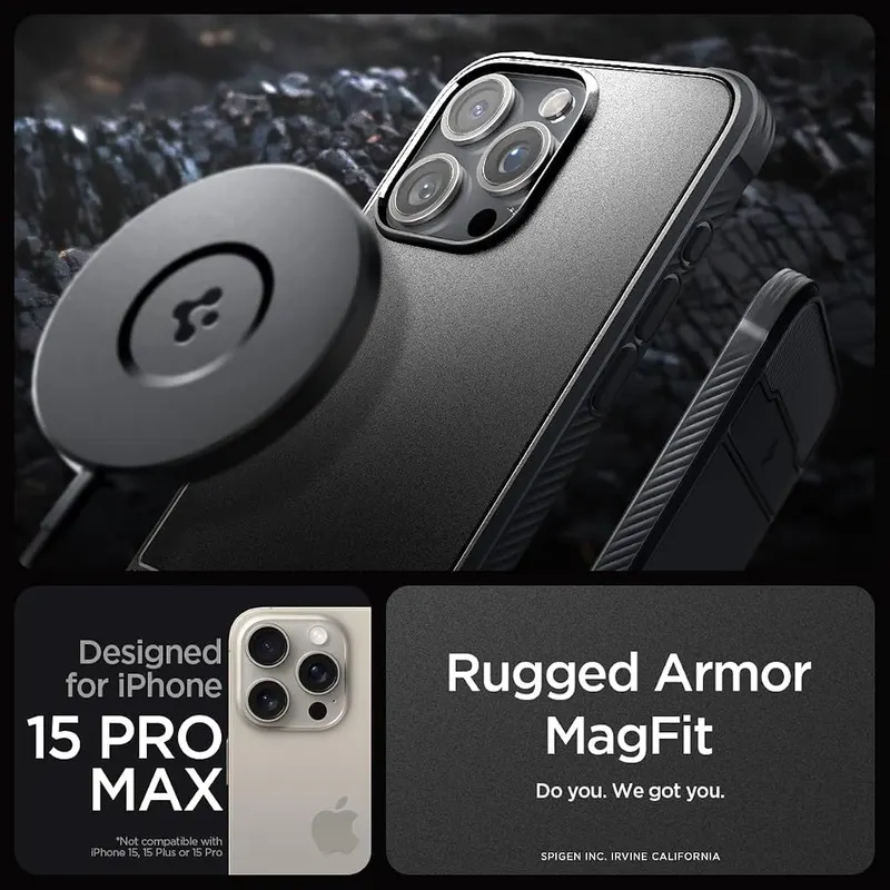 Spigen Rugged Armor MagFit – Slim, form-fitted and lightweight