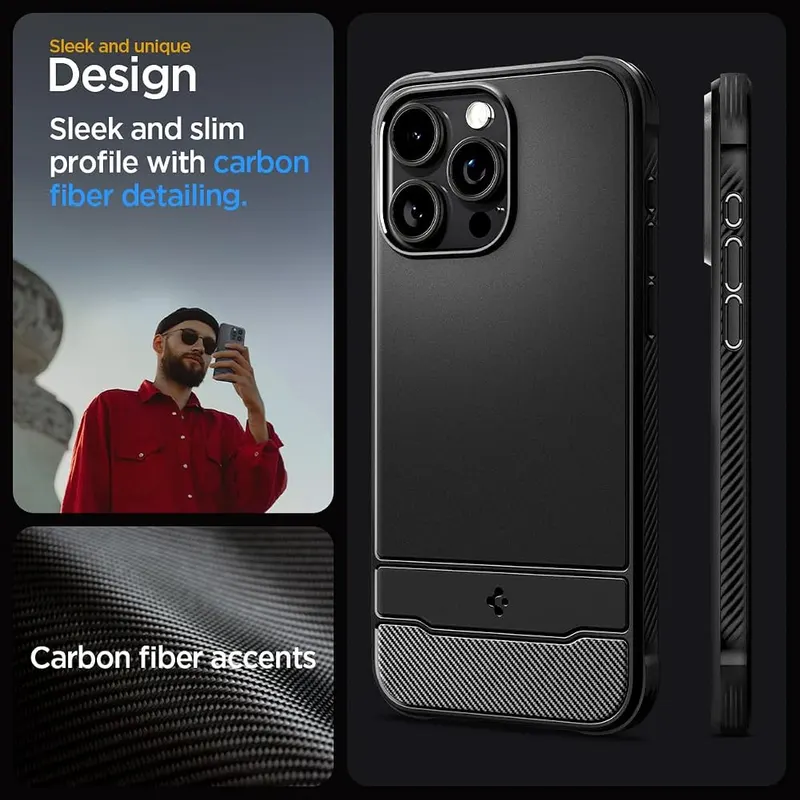 Spigen Rugged Armor MagFit – Resilient Shock Absorption and Carbon Fiber Design