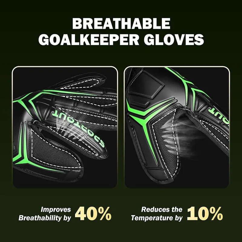 Sportout Goalie Gloves – Thick padded latex foam