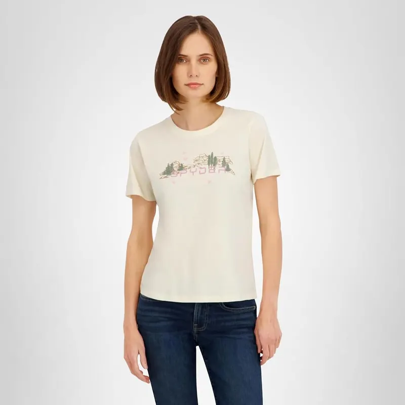 Spyder Womens Mountain Range Graphic Short Sleeve – Layering & Flexibility