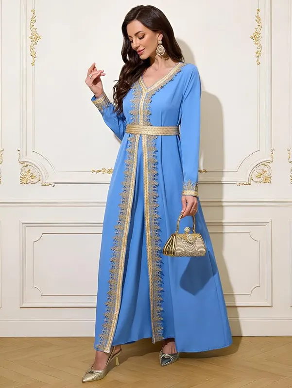 SQOIKOS Embroidery Abayas – Versatile Style