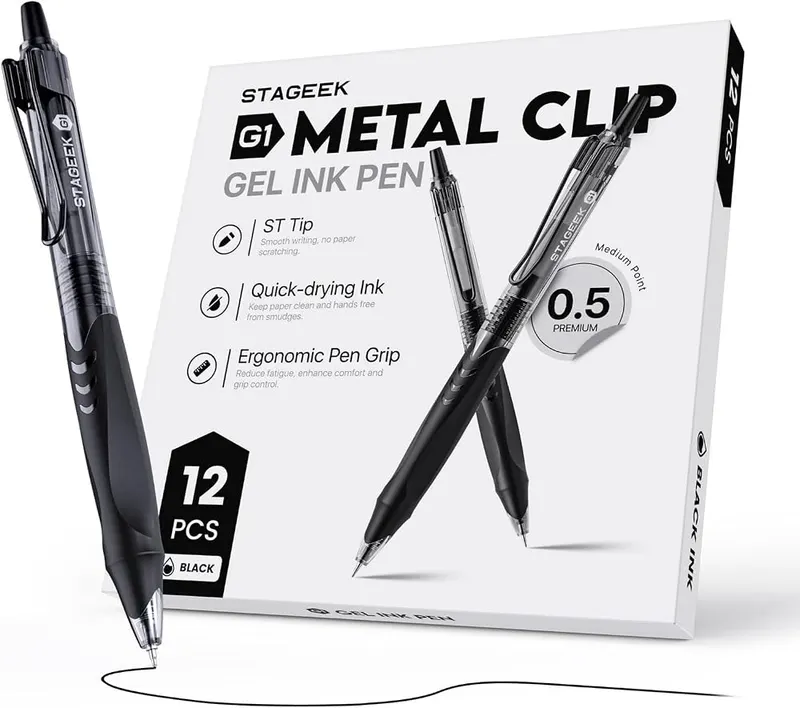 STAGEEK GX1 Black Gel Pens