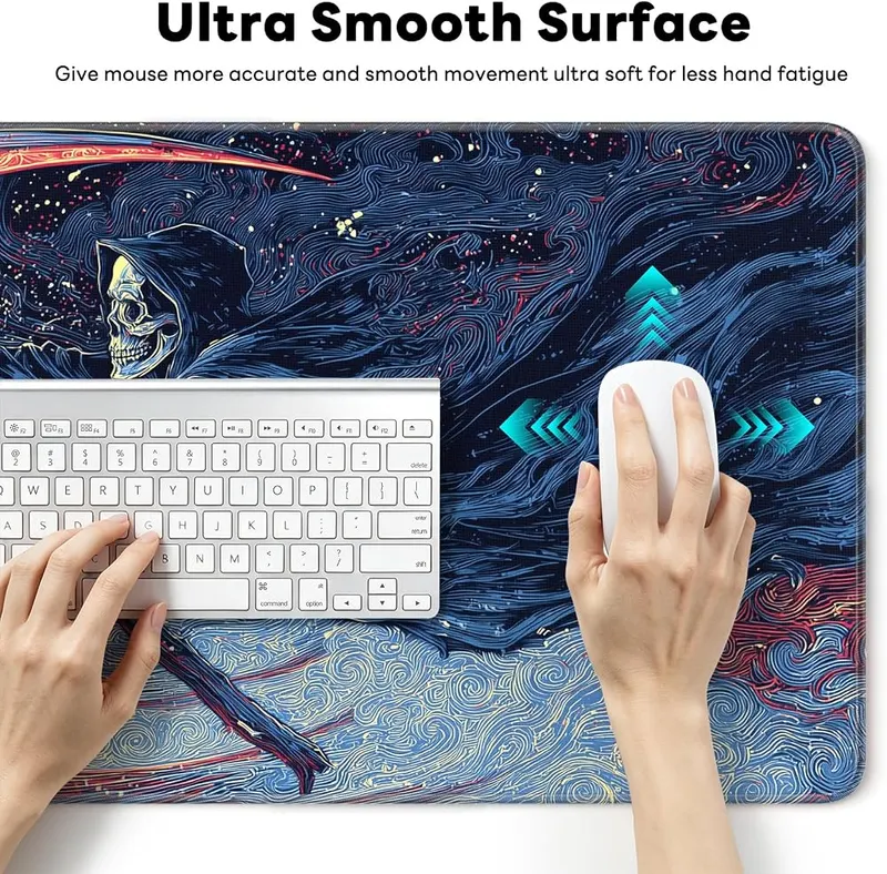 Stanploe Large Gaming Mouse Pad Reaper Angel – Easy Care