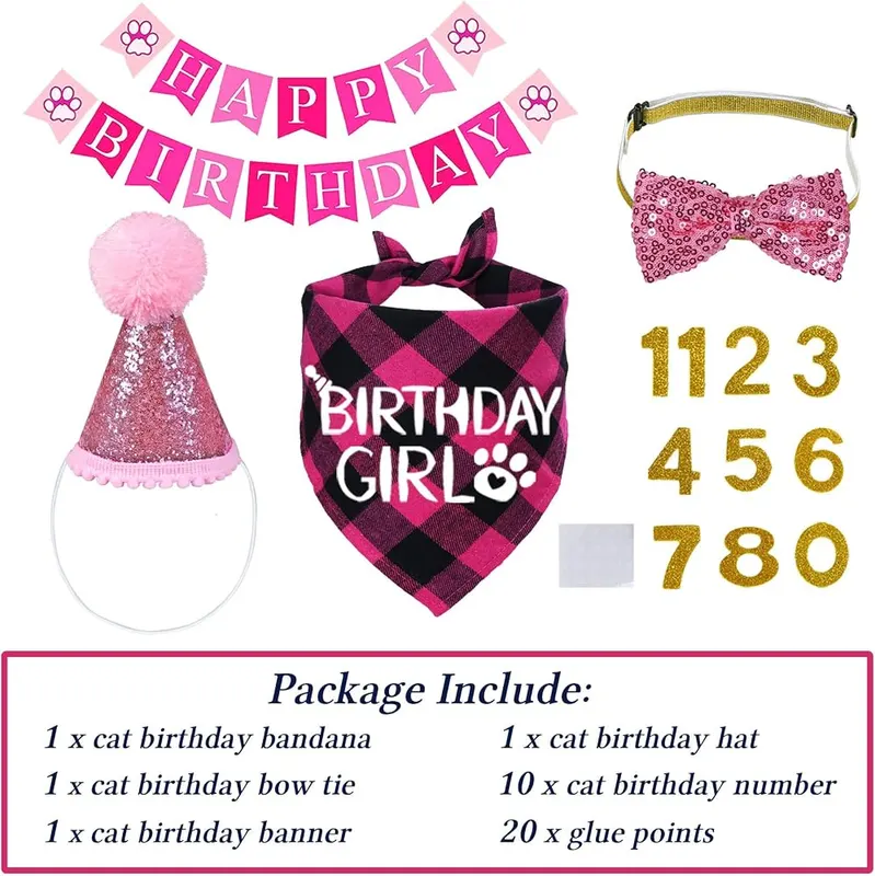 STMK Cat Birthday Decorations – Size