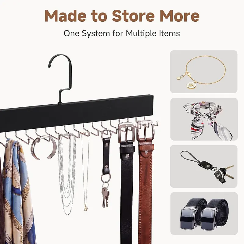 StorageWorks Tie Hanger – 180-degree swivel hooks