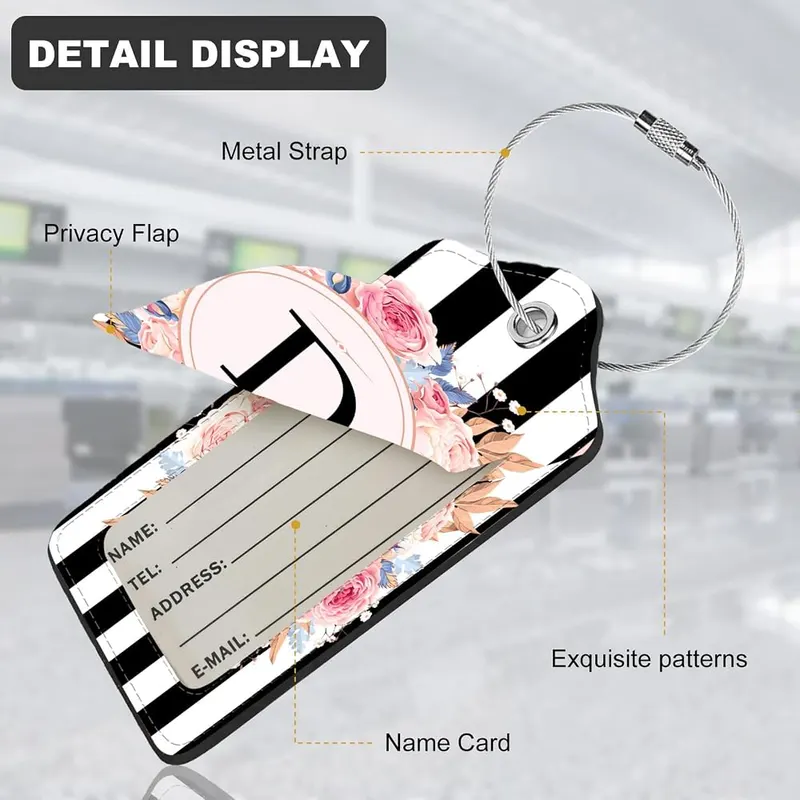 Sumlliay 2Pack Luggage Tags – Convenient and durable：The luggage tag is made