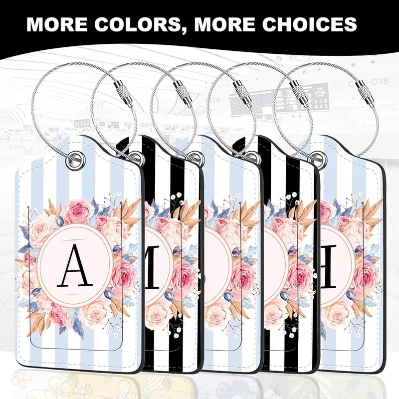 Sumlliay 2Pack Luggage Tags – Holiday Gift：The luggage tag's unique design, exquisite patterns