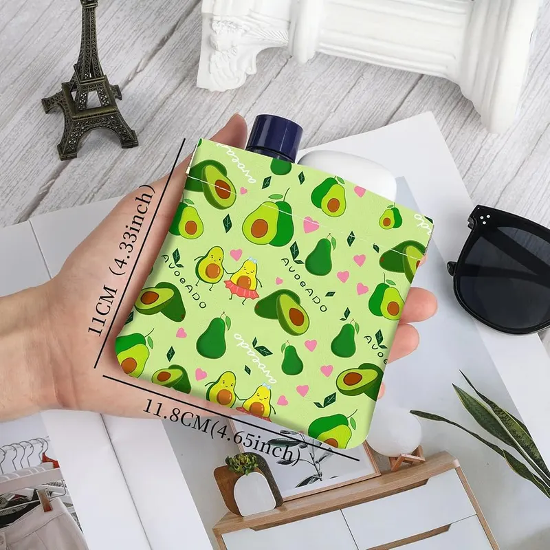 Sumlliay 2Pcs PU Leather Small Squeeze Coin – Unique Pattern Design