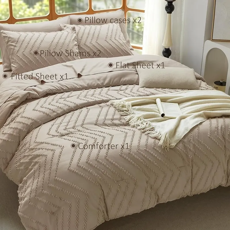 Suncomfy Boho Tufted Wave Comforter Set Queen – product photo 8 of 9