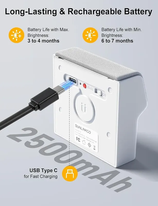 SUNLINKCO LED Linkage Motion Sensor Night Light – Adjustable Brightness & Eye-Caring Light