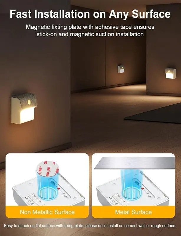 SUNLINKCO LED Linkage Motion Sensor Night Light – Wide Application