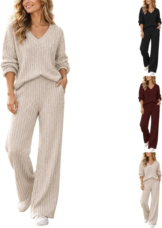 Sweater Sets in A01 Beige