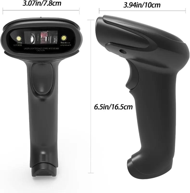 symcode USB Laser Barcode Scanner Wired Handheld – The barcode scanner has simple installation and ideal