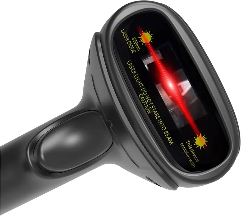 symcode USB Laser Barcode Scanner Wired Handheld – Compatible with Windows, Mac, and Linux