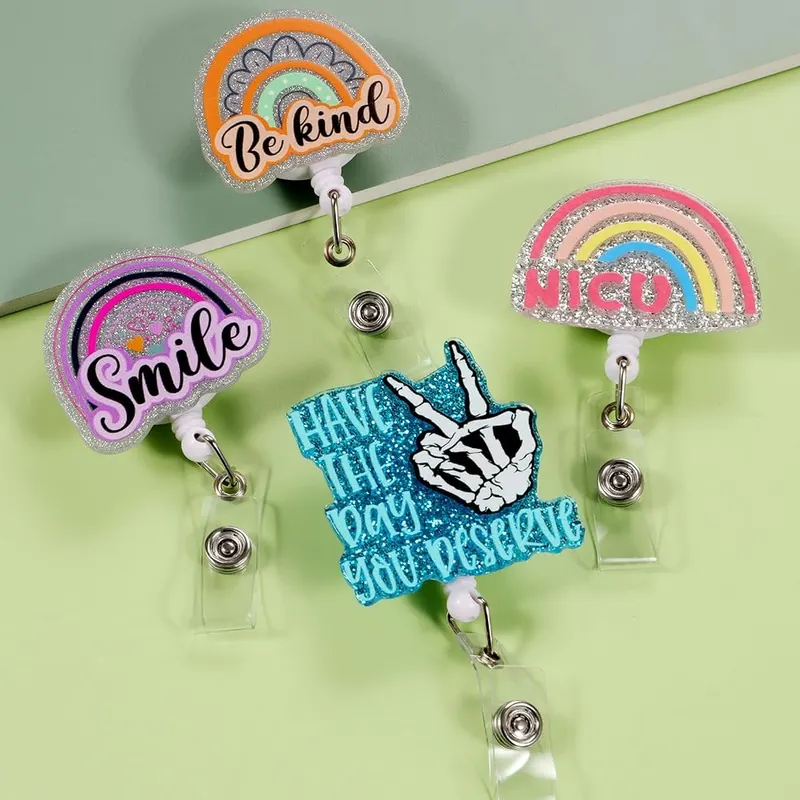 SYNLIN Cute Badge Reels Retractable ID Badge – product photo 3 of 8