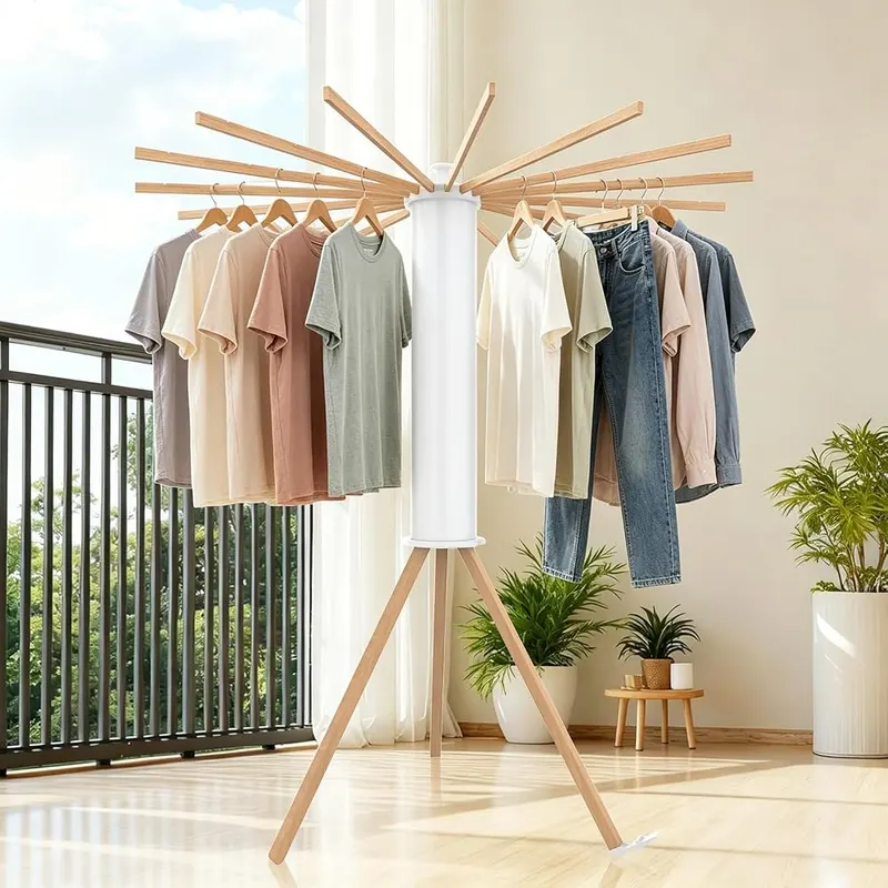 SZJoyBet Tripod Foldable Clothes Rack – product photo 8 of 9