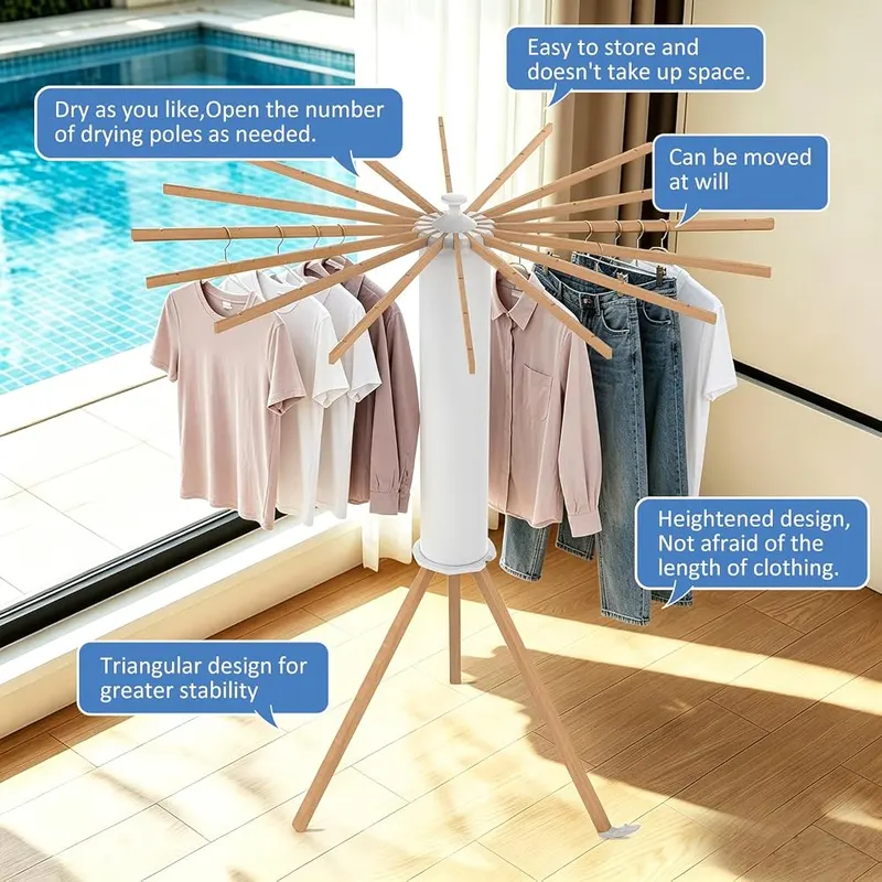 SZJoyBet Tripod Foldable Clothes Rack – product photo 9 of 9