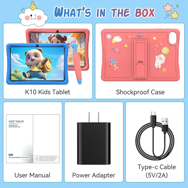TABWEE Kids Tablet 10 inch Sky Blue – product photo 9 of 9