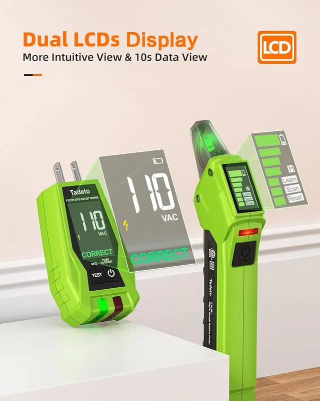 Tadeto Circuit Breaker Finder Tool – Combined circuit finder and outlet tester