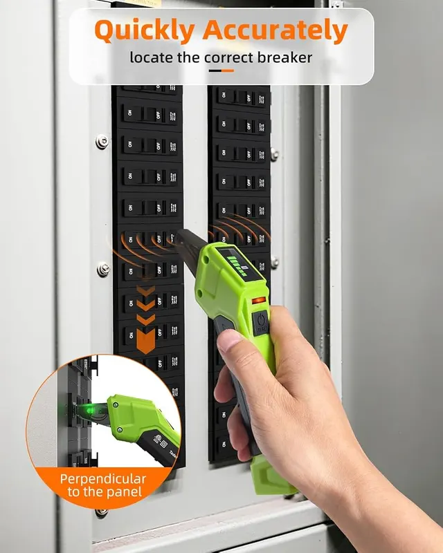 Tadeto Circuit Breaker Finder Tool – Voltage detection from 90 to 135V
