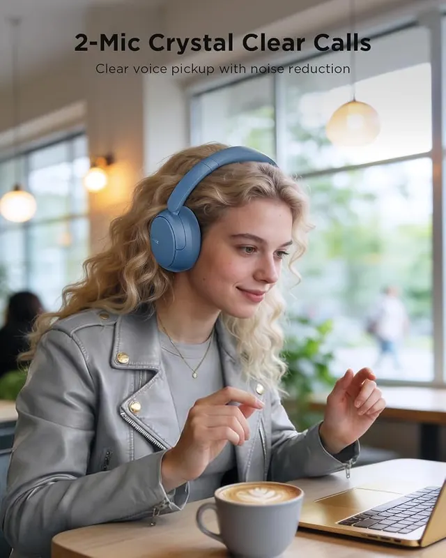 TALIX H30 Hi-Res Bluetooth Headphones Wireless Over – Hi-Res certified 40mm drivers