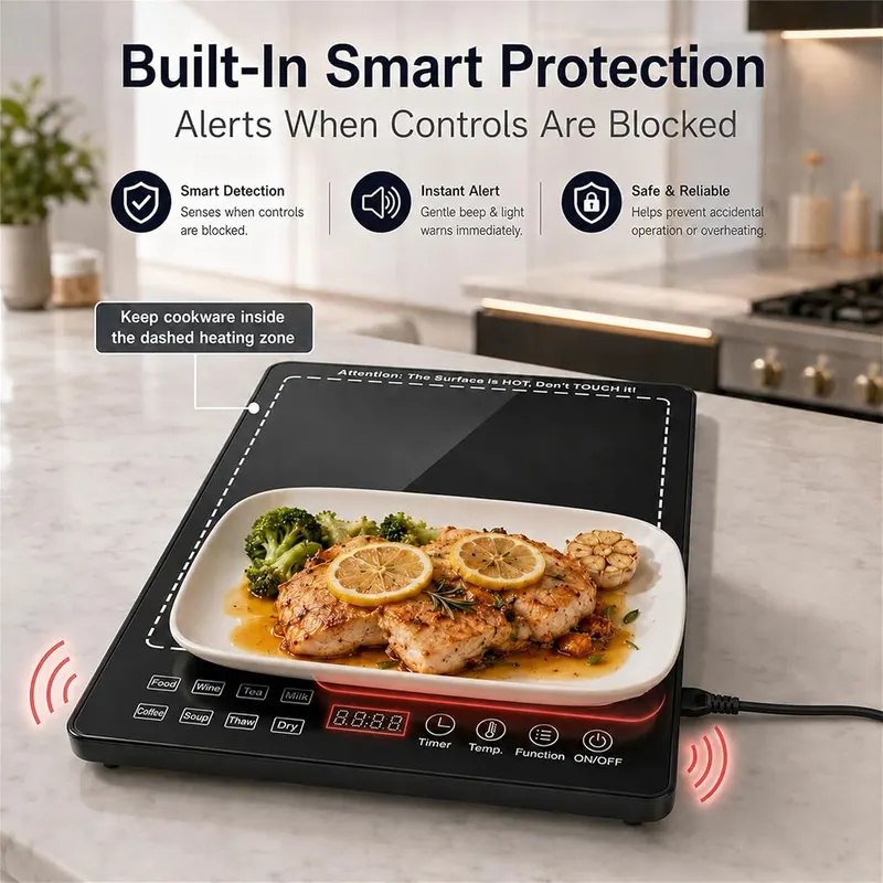 TANDEMRAY 3-in-1 Modular Warming Tray – Built-in timer ranging from one to twenty-four hours