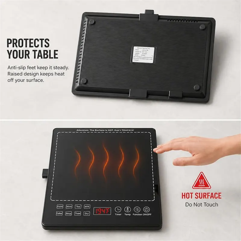 TANDEMRAY 3-in-1 Modular Warming Tray – product photo 8 of 9
