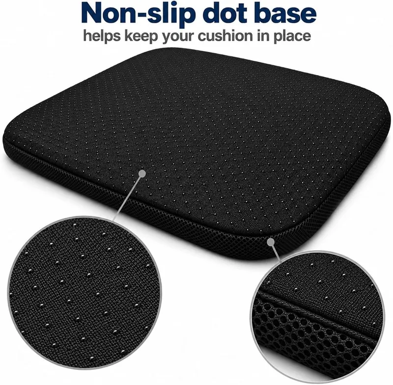 TaskSlim Gel Seat Cushion – Includes washable zippered cover