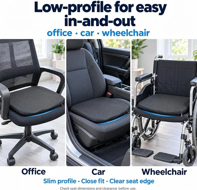 TaskSlim Gel Seat Cushion – product photo 8 of 8