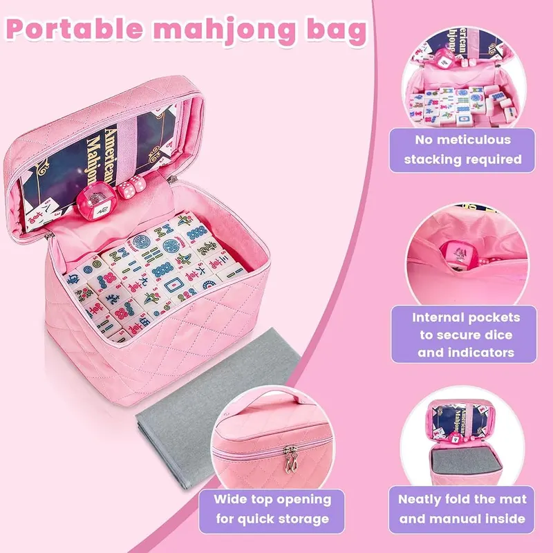 TBMax American Mahjong Set – Carrying bag for travel