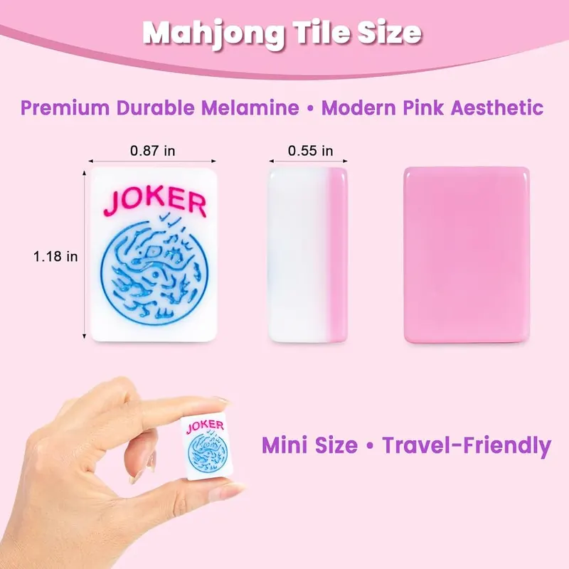 TBMax American Mahjong Set – Mini size for beginners and trips